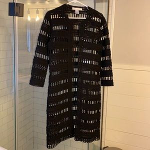 Black, gorgeous Oscar de la Renta over coat size m